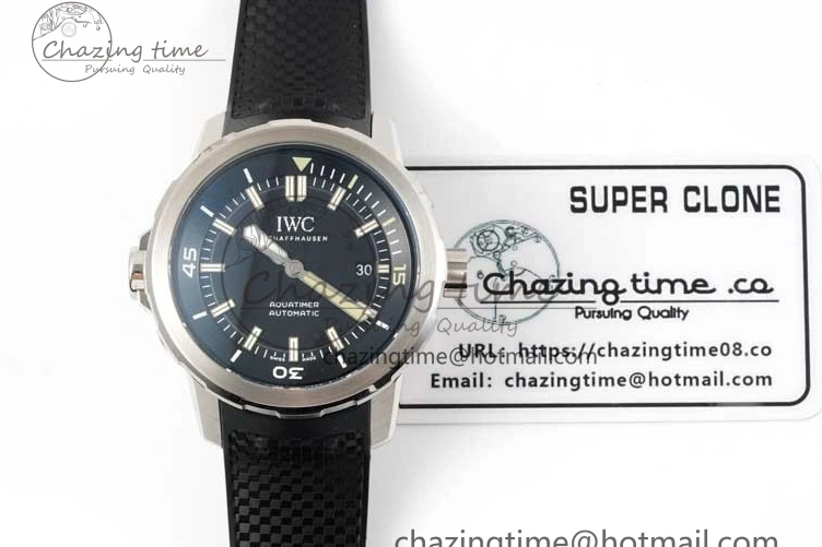 MIROTIME 0311 TechFriendly Aquatimer SS IW3290 RSF 1:1 Best Edition Black Dial on Black Rubber Strap A 7076